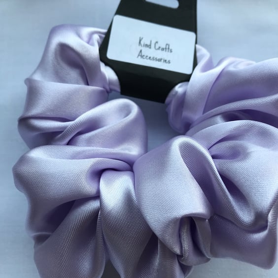 Large Silky satin luxury fabric scrunchies, Large scrunchie, Satin fabric 