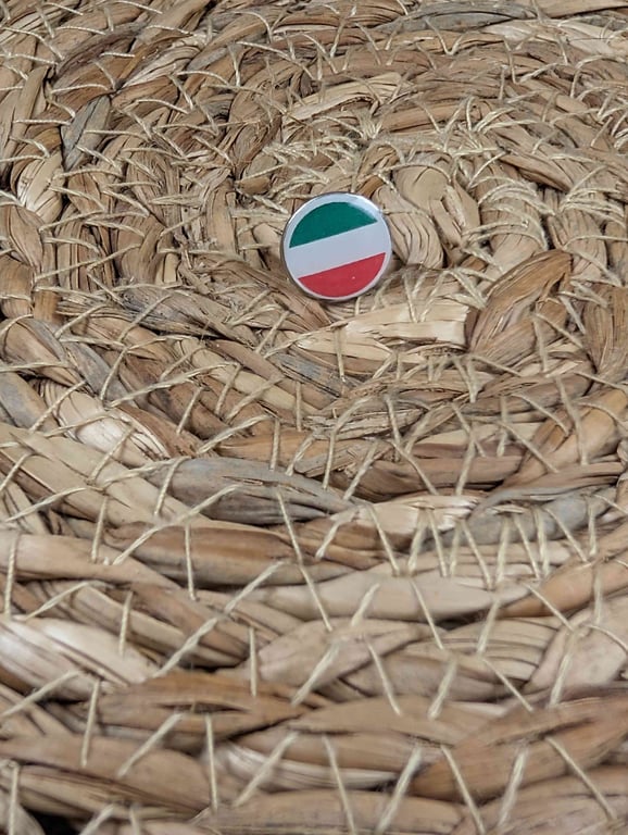 North Rhine-Westphalia Flag Map Pin - Germany State Flag Map Pin For Wood Map