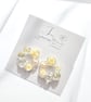 Real Dried Flowers Earrings, Delicate Floral Earrings