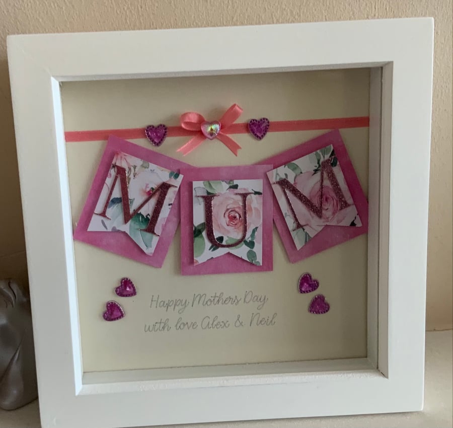Mother’s Day framed picture card 