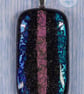 Large sparkly handmade dichroic fused glass pendant  - Image 3