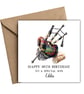 Bagpipes Happy Birthday Card