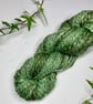 Hand spun merino and silk blend “Fields of green” 60g