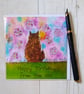 Maine Coon card (printed card).Birthday card. Maine Coon birthday card. - Image 1