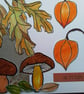 Cut paper collage autumn greetings card - Image 5