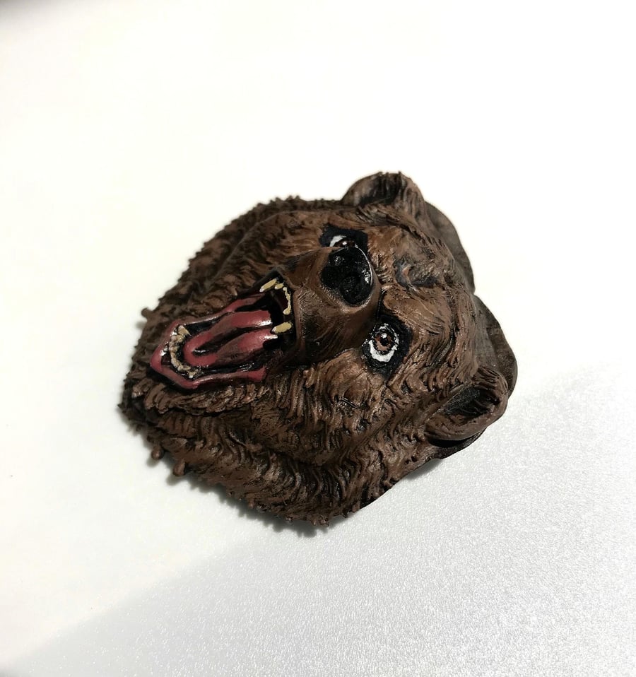 Fridge Magnet Grizzly Bear Decoration
