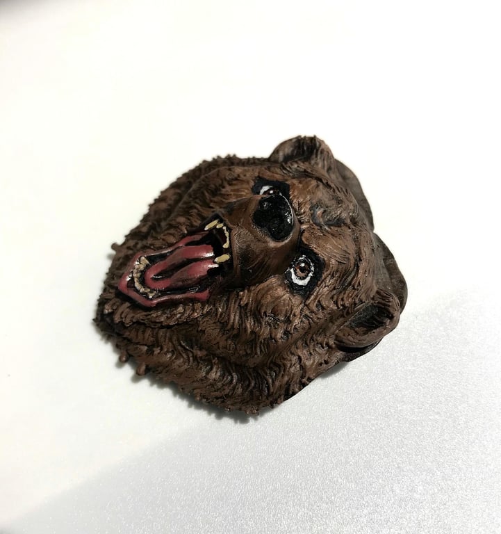 Fridge Magnet Grizzly Bear Decoration