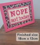 Nope Not Today Needlepoint Kit – Modern Beginner Craft Kit - Image 5