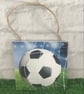 Football wooden hanging wall plaque. FREE delivery. - Image 1