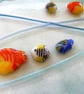 Fused Glass Tropical Fish Tealight Panel: Colorful Underwater Art - Image 9