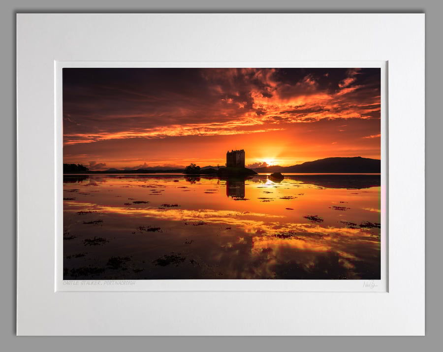 Castle Stalker Scotland - A3 (50x40cm) Unframed Print