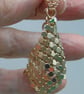 Metallic  rose gold material earrings   Sparkle for Christmas - Image 4