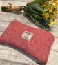 Harris Tweed Coin Purse Pink Tweed - Image 6