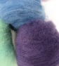 Natural Dye Mixed Aqua Shetland Wool Felting Pack - Image 6