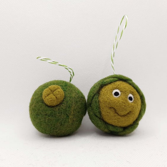 Sproutastic! Needle felted sprout bauble