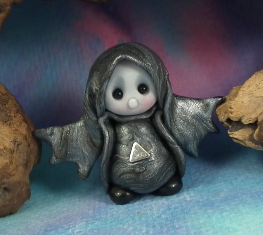 Tiny Bat Gnome 'Fly' OOAK Sculpt by Ann Galvin Gnome Village
