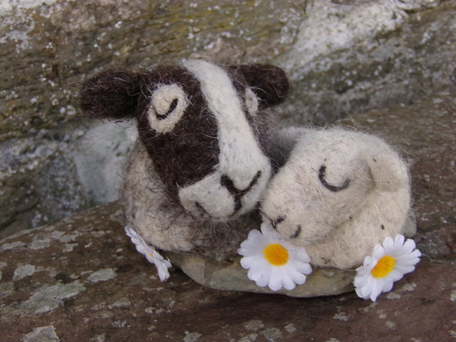 Ewe & Me felt sheep ornament