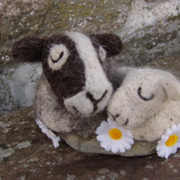 Ewe & Me felt sheep ornament