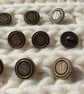 15mm 24L buttons Antique Brass. - Image 1