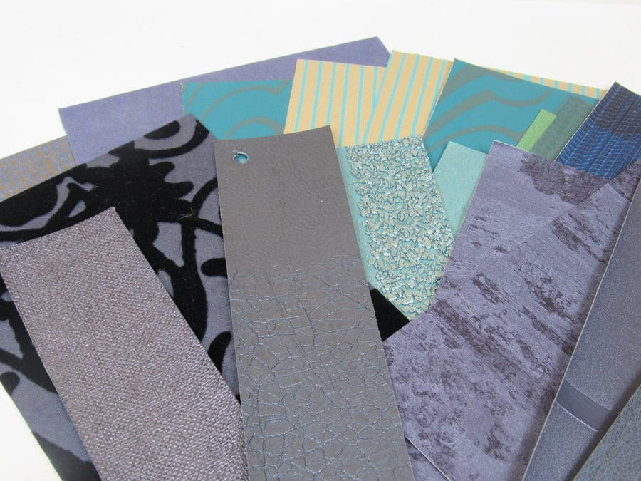 Mixed Blues, Greys, Purples Wallpaper Craft Pack