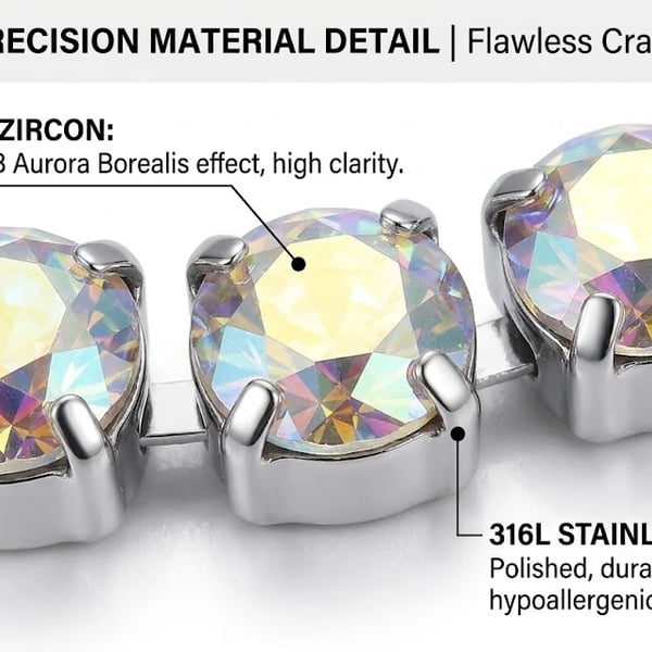7 Chakra Healing Crystal Energy Bracelet - Stainless Steel