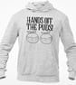 Hands OFF The PUDS - Funny Rude Novelty Christmas HOODIE Funny Christmas gift - Image 1