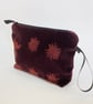 Chocolate Sun and Moon velvet makeup bag - Image 1