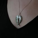 Angel Wings Silver Necklace Large