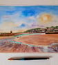 Winter Sunshine St. Ives Harbour. Original Watercolour Painting  - Image 3