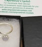 Blue lace agate leaf ring. 925 sterling silver. Size N - Image 5
