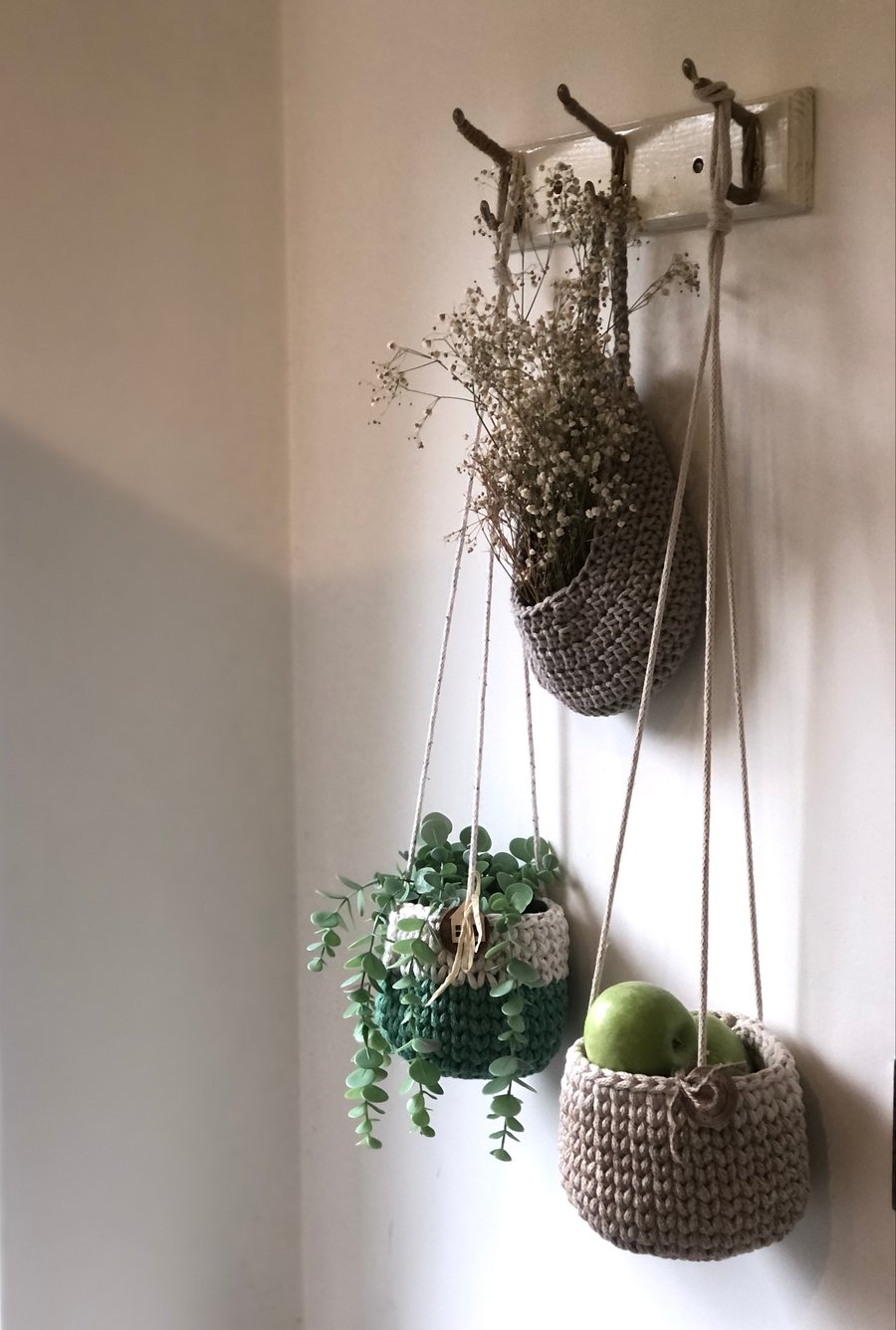 Hanging make to order planter. Decoration basket. 