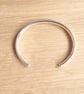 "Brace" - Heavy Sterling Silver Cuff Bangle - 53g - Made to any size - 8mm x 4mm - Image 9