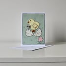 'Happy Easter' - Handmade Blank Card