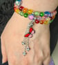 Gorgeous Over The Rainbow Memory Wire Bracelet. - Image 6