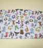 Animal Alphabet Fabric Pencil Roll includes 8 pencils - Image 2