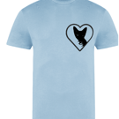 Heart & Cat Silhouette T-Shirt