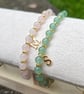Personalized Bracelet with Gold Initial Charm and Gemstones - Image 9