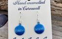 Enamelled sea&beach earrings 