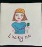 Miss Shamrock.  Free Style Embroidery - Mixed media - Image 1