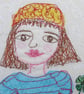 Miss Shamrock.  Free Style Embroidery - Mixed media - Image 5