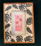 Three mini Framed Collagraph prints in Pink - Image 3