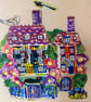Little and Large -  A4 print of a collage made from postage Stamps - Image 3