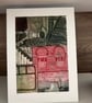 Industrial Railway Patchwork -   Original Collagraph Print  - Image 3