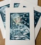 Dreaming of Home - Original Collagraph Print - Printmaking - Image 2