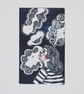 Head in the Clouds - Lino Print   Handmade Print - Image 3