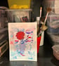 The Little Artist - Original Acrylic Gouache Painting - Image 1