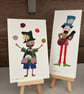 Street Juggler - quirky collage - nursery art - Image 4