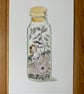 Girl in a Terrarium with Spidery Friends.  Original watercolour and Ink drawing - Image 2