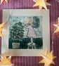 Twinkly Star - In Blue - Christmas Collagraph Print - Original Art - Image 1