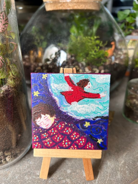 Flying Dreams - Original Art - ideal Christmas Gift.